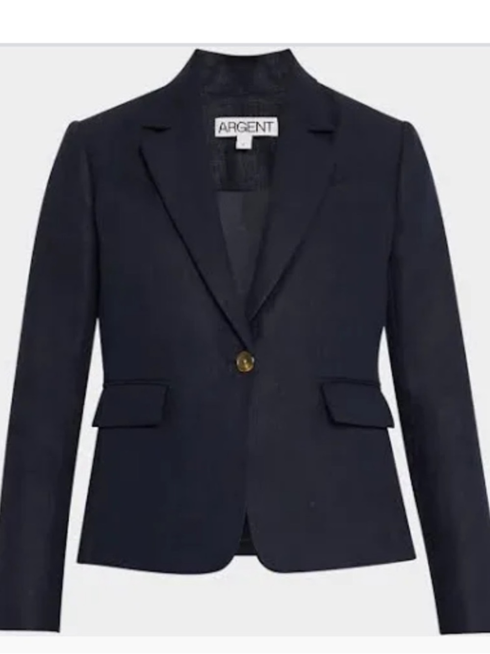 ARGENT Wool Blend Piped  Blazer